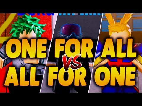 New Exclusive Code Deku All Might One For All Vs All For One - how to get deku one for all in boku no roblox remastered