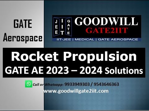 GATE 2023/2024 Aerospace Engineering Paper - Rocket Propulsion Solutions - GATE AE Online lectures