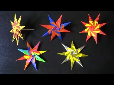 折り紙かっこいい 八方 手裏剣 Origami Ninja Star 8 コマ Youtube