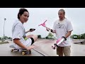 Maya higa and ricky glaser skateboard in the rain 4924