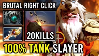 100% TANK SLAYER Max Attack Range Unlimited Knockback Late Game Sniper Dota 2