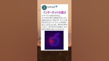 インターネットの重さ