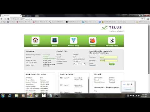 Port Forwarding The Telus V1000H  Router