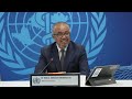 Media briefing on #Ebola and other global health issues with Dr Tedros