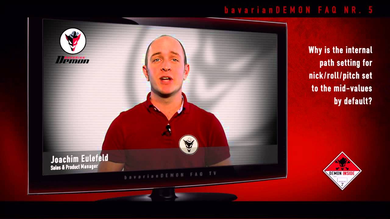 FAQ 05 - Why is the internal path setting for nick/roll/pitch/ set to the mid-values by default?