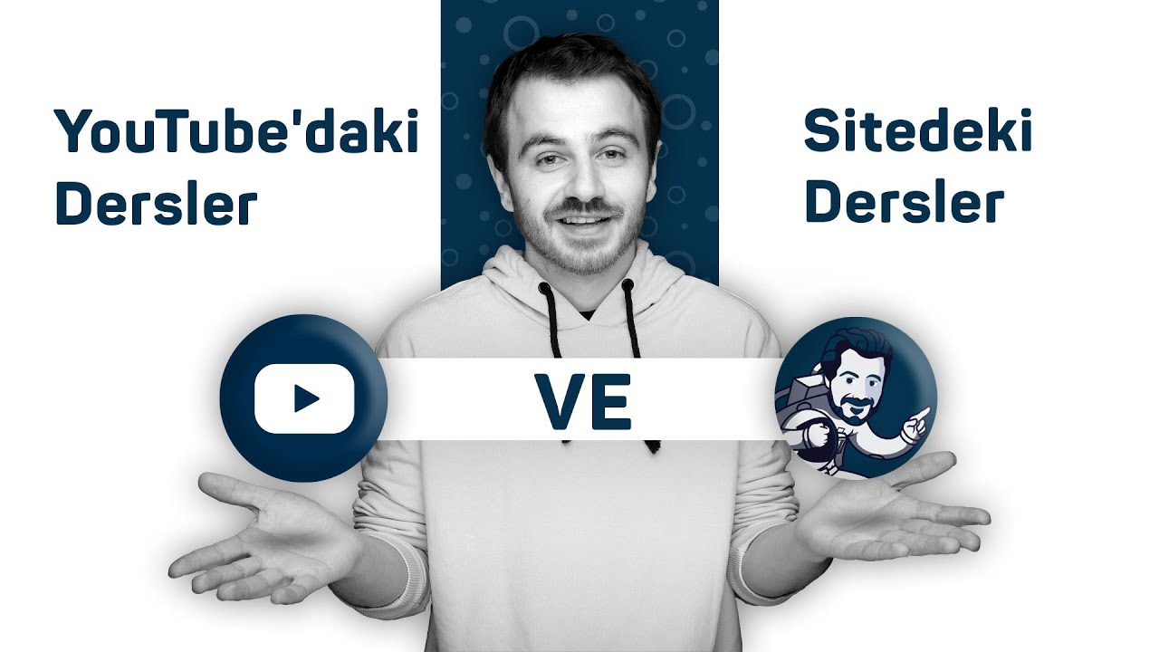 YouTube Derslerimiz ve Sitedeki Dersler Arasındaki Farklar