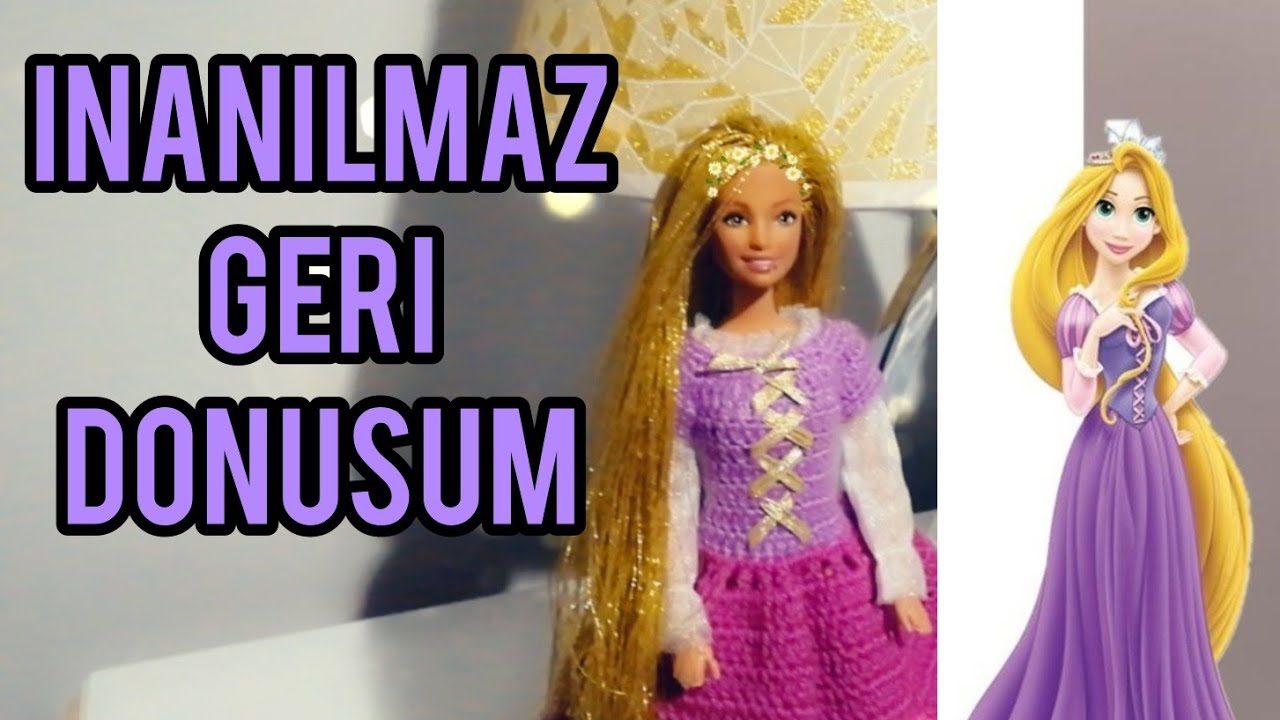 Dıy Eski Barbi Bebek Rapunzel Saç Yapımı BarbieBebek toyBaby YouTube