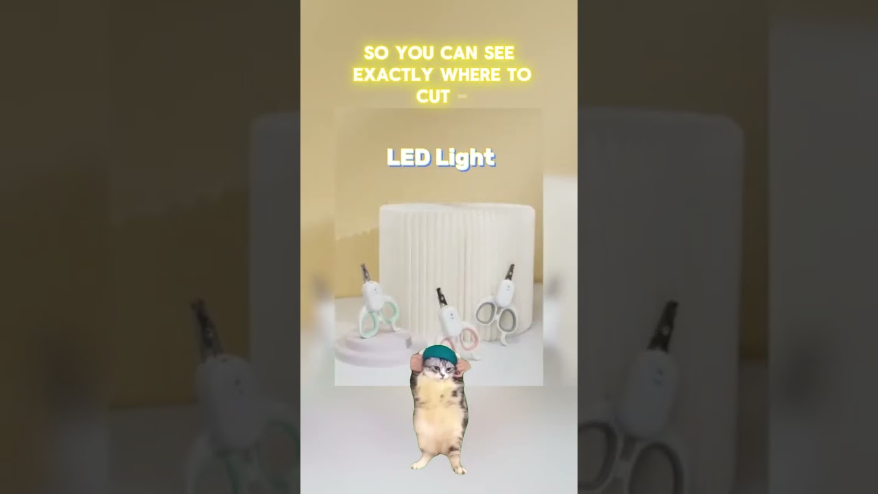 LED Pet Nail Clipper 🐾 | Safe & Precise Trimming ✨