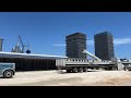 Wait At Starbase Sign With Vertical Beams For New Bay, SpaceX Starbase, Boca Chica, TX, May 1, 2023