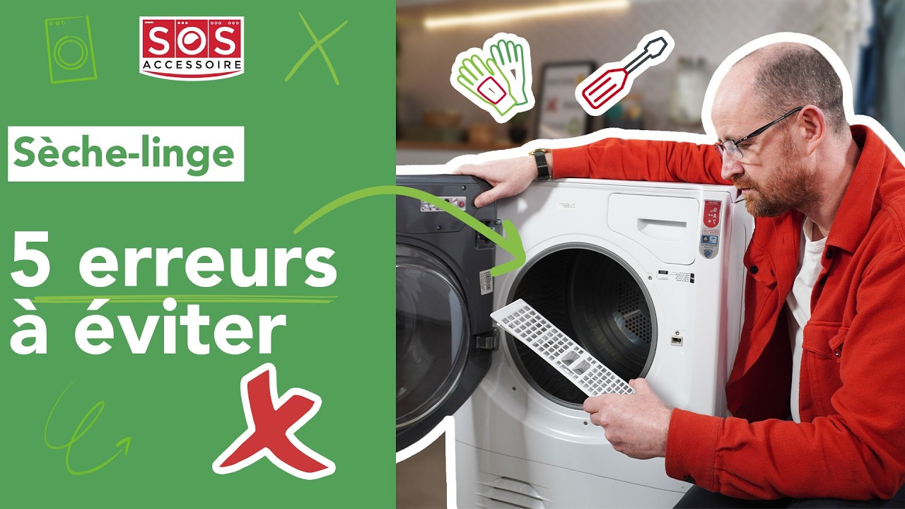 🚫 Les 5 erreurs à éviter avec son sèche-linge