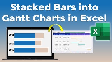 📊 From Stacked Bars to Gantt Charts: Excel Magic Unveiled 🔥 #exceltutorial #datavisualization