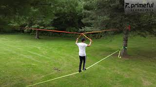 Primeful Slackline Kit - 60 Feet Slackline Kit with Training Line