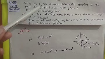 Complex , Dec 2013,  Non-constant Entire Function, Q-33, 35, Study Material of CSIR UGC NET Maths