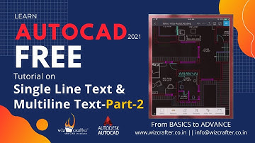 #17 | AutoCAD Tutorial - R2021 | Multiline Text & Style Command - Part_2