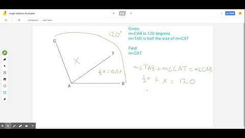 Angle Addition Postulate - Part 2