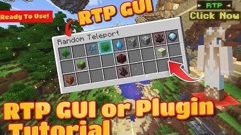 How To Make RTP Gui Menu in Minecraft Server | Make RTP Menu in DeluxeMenus Plugin | RTP Menu