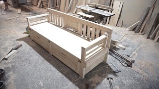 Steps To Produce Chair Combined With Bed Wooden