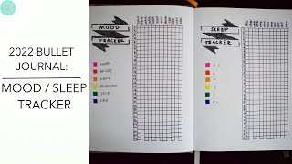 2022 Bullet Journal Mood Sleep Tracker SNAPSHOT MINIMALIST
