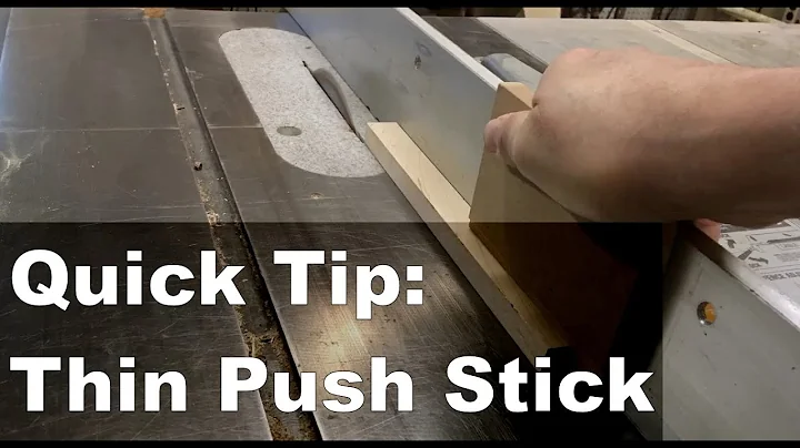 Quick Tip: Thin Strip Push Stick for Table saw