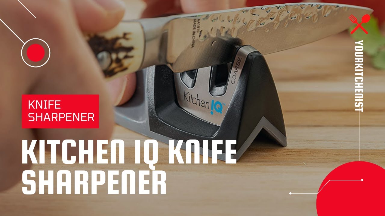 KitchenIQ 3 Stages Manual Knife Sharpener