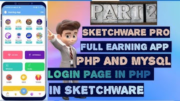 Create Earning app with php part 2 in sketchware Earning app in sketchware  Login screen in sketchwa