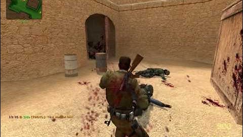 counter strike: source 3rd person gameplay at de_dust