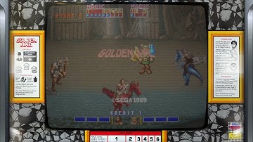 Golden Axe Arcade (Realistic old crt monitor and original bezel)
