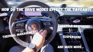 How Does Changing the Drive Mode Effect The Taycan's Driving Dynamics?! An Overview of Each Mode!