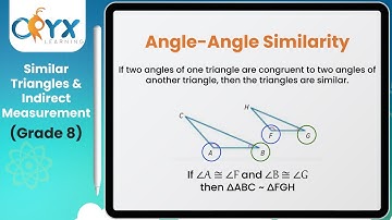 Similar Triangles and Indirect Measurement | Grade 8 Math | Oryx Learning