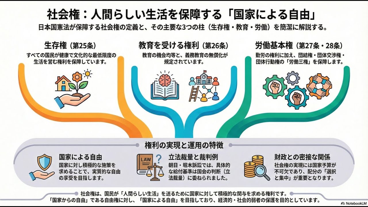 [[政経]]社会権：国家が約束する「人間らしい生活」 - YouTube
