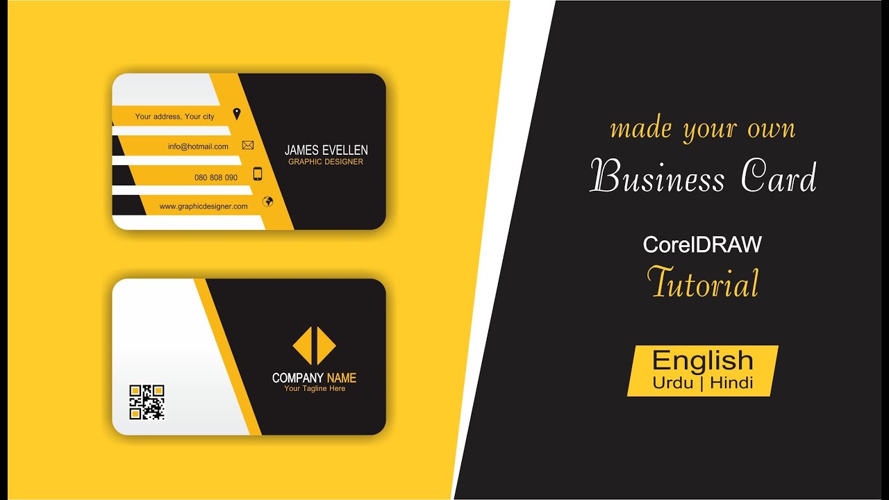 Visiting Card Design In Corel X7 Coreldraw Tutorials vrogue.co