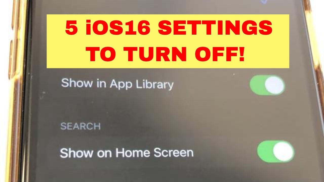 What Settings Should You Turn Off On Iphone
