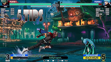 KOF XV : SHUNEI - 5 Important Tips To Use In Matches  !