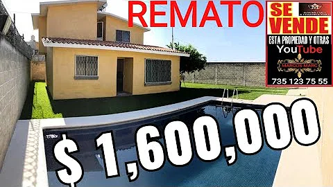 X $ 1,600,000 REMATO CASA EN MORELOS