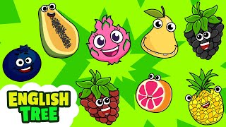 Catchy Fruit Song! Sing Along Lyrics Video | English Tree