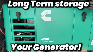 HOW TO: Onan RV generator long term storage oil change & more DIY EASY!!