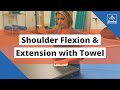 SaeboMAS Exercise - Sitting Shoulder Flexion and Extension with Towel