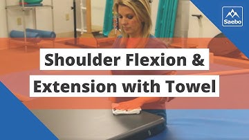 SaeboMAS Exercise - Sitting Shoulder Flexion and Extension with Towel