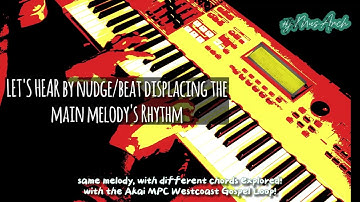 🔥🎹Turn making a beat 5 a 10 HITw/ EPIC Beat Nudge Technique-Yamaha Motif & Westcoast Gospel Akai MPC