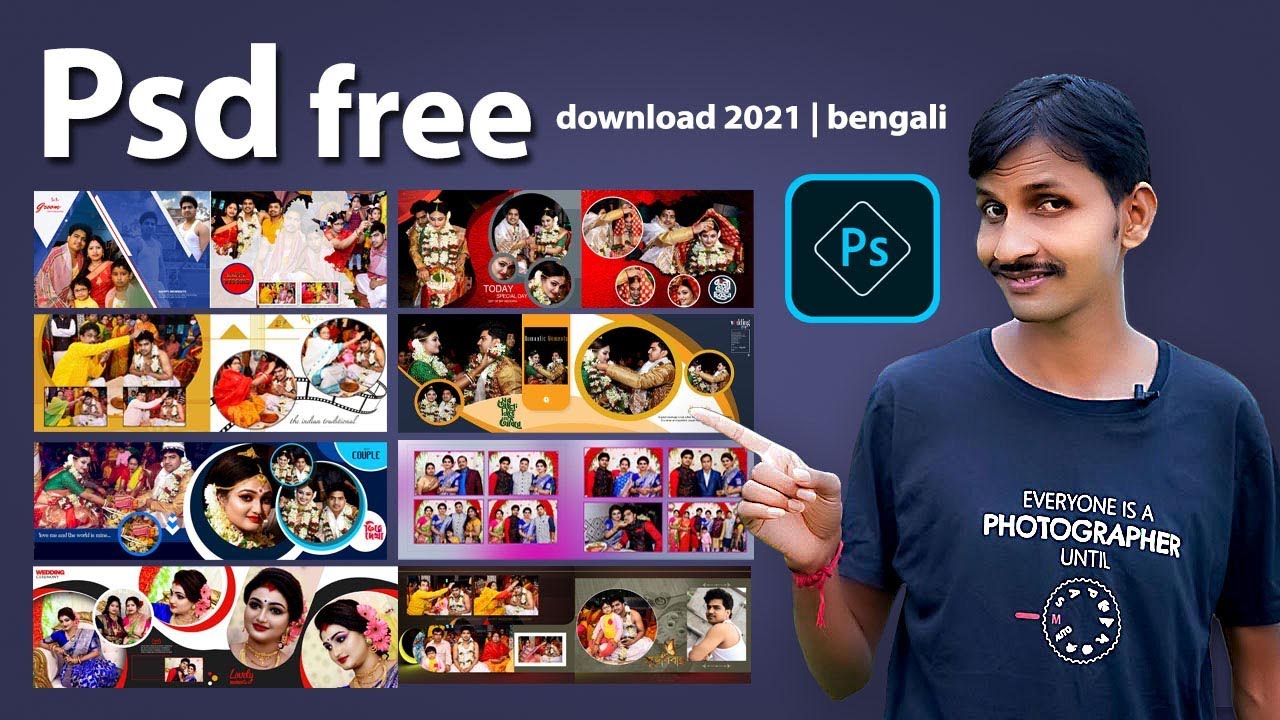 Wedding album Psd file download 2023 | bengali | wedding psd files free download 2023