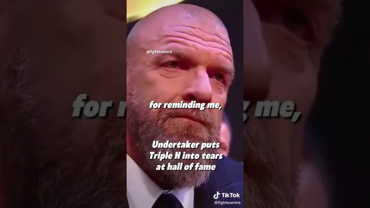 The Undertaker Brings Triple H To Tears In His Hall Of Fame Speech