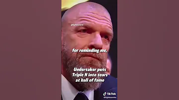 The Undertaker Brings Triple H to Tears in His Hall of Fame Speech