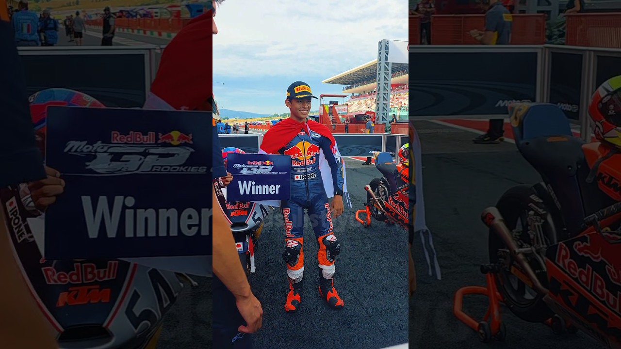 Sejarah tercipa, Indonesia Raya bergema 2 kali di Sirkuit Mugello #vedaega #italiangp