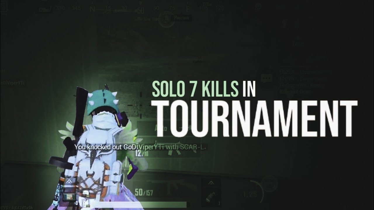 🔥 Solo 7 Kills Domination in tournament ️ Pubg Mobile Lite Competitive ...
