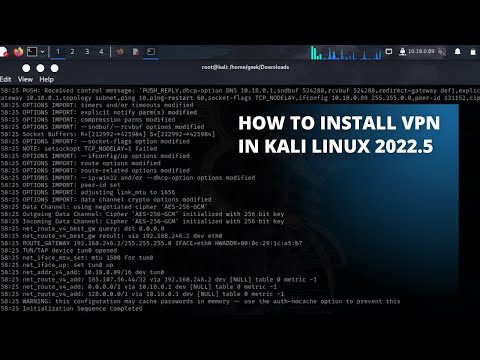 How to Install a VPN in Kali Linux 2022.5 |TechnoGeek