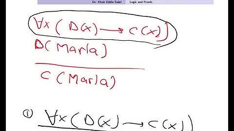Predicate Logic Inference Rules