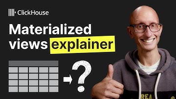 Materialized views explained
