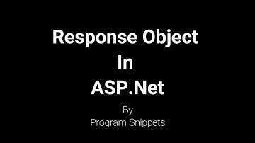 Response Object In Asp Net