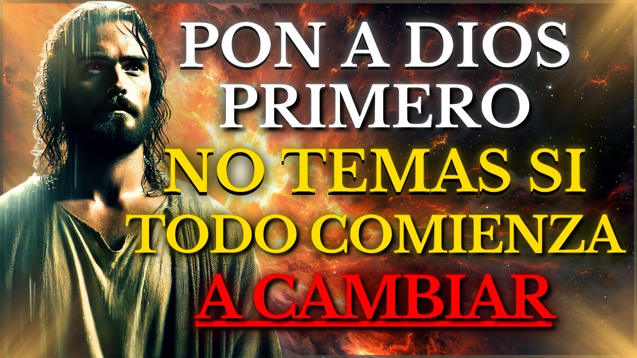 PON A DIOS EN PRIMER LUGAR: Él te dice HOY 'CONFÍA en MI PLAN y NO ...