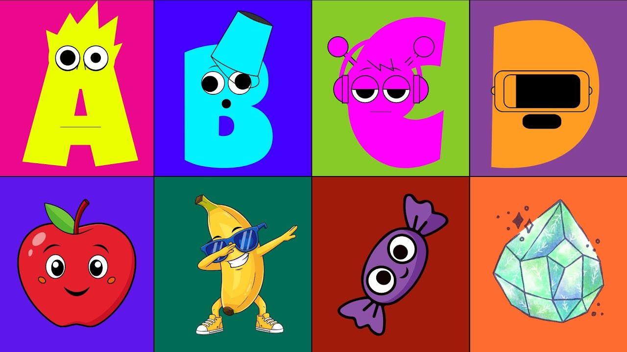 Sprunki Letters ABC Phonic Song | Песня про алфавит от A до Z с персонажами Sprunki | FreeForLearn